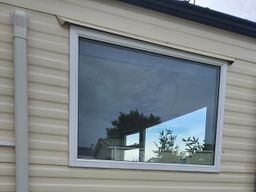 Ivory trunking exiting building